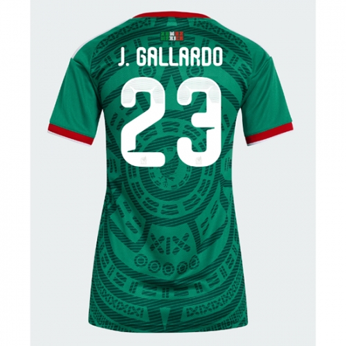 Billige Fotballdrakt Mexico Jesus Gallardo #23 Replika Hjemmedrakt Dame VM 2026 Kortermet Billige Fotballdrakt Mexico Jesus Gallardo #23 Replika Hjemmedrakt Dame VM 2026 Kortermet
